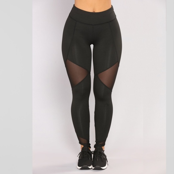 Black Mesh Leggins - Picture 4 of 9